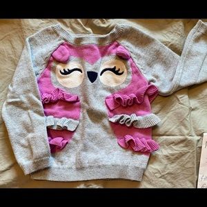 Gymboree owl sweater 12-18M